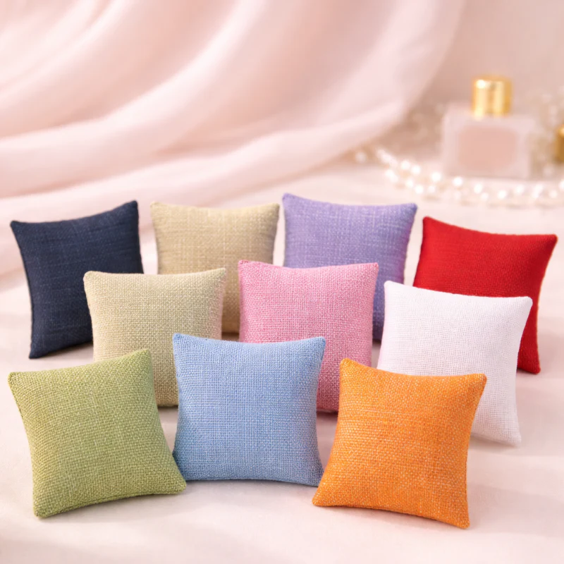 Sacchettini Portaconfetti Cuscino in Juta Colorata 6x6 cm - immagine 2